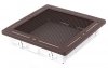 Kratka kominkowa wentylacyjna TREND 16x16cm brąz brokatowy